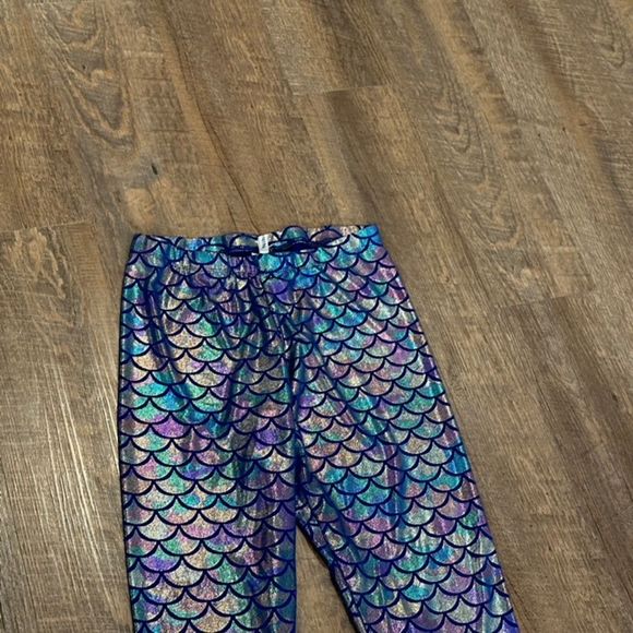 Nihoe mermaid fish scale Blue leggings, Size XL - Picture 4 of 5